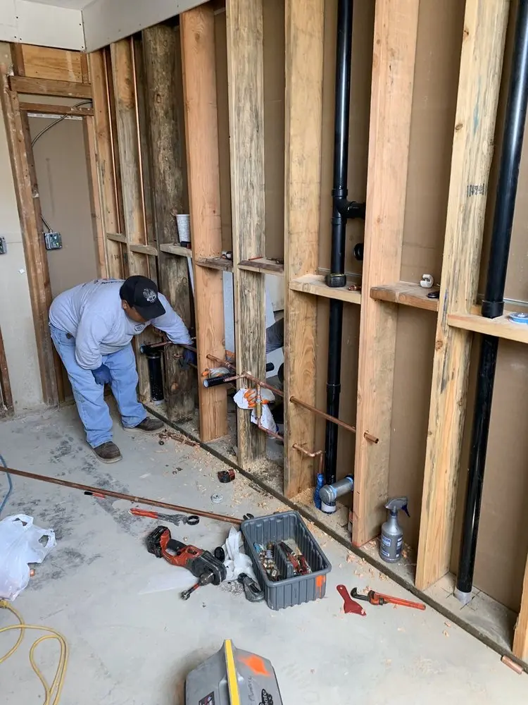 Commercial rough-in plumbing for Water Heater Replacement in Londonderry